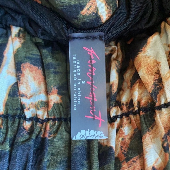 New Free People The Way Home Smocked Waist Running Athletic Shorts Floral Size S - Picture 8 of 9